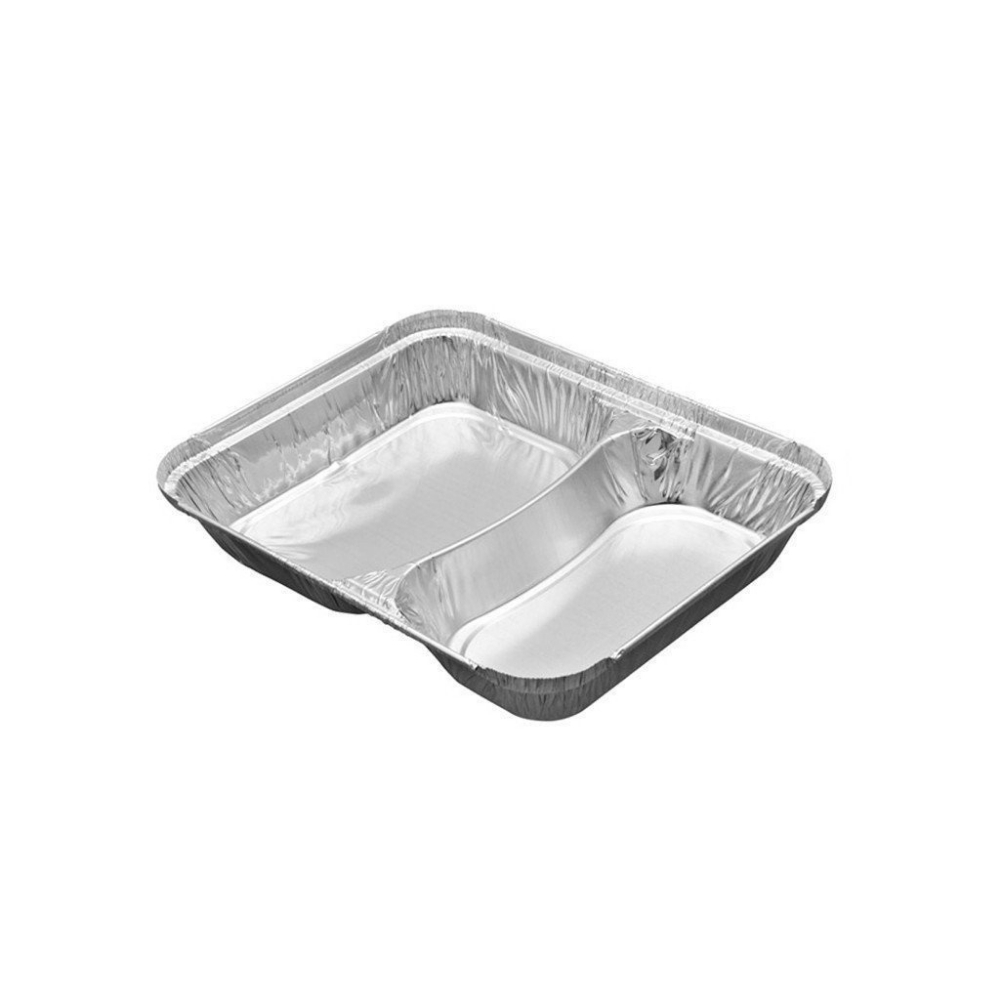 28 2 Gözlü Alüminyum Kap -100 Adet - Görsel 1