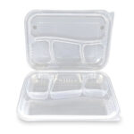 Özge Plastik 4 Bölmeli Kapaklı Kebap Kabı