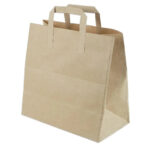 Düz Dıştan Saplı Ekonomik Kraft Çanta 28X16X28