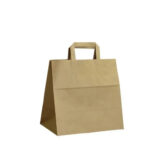 İçten Düz Saplı Kraft Çanta 28X17X29